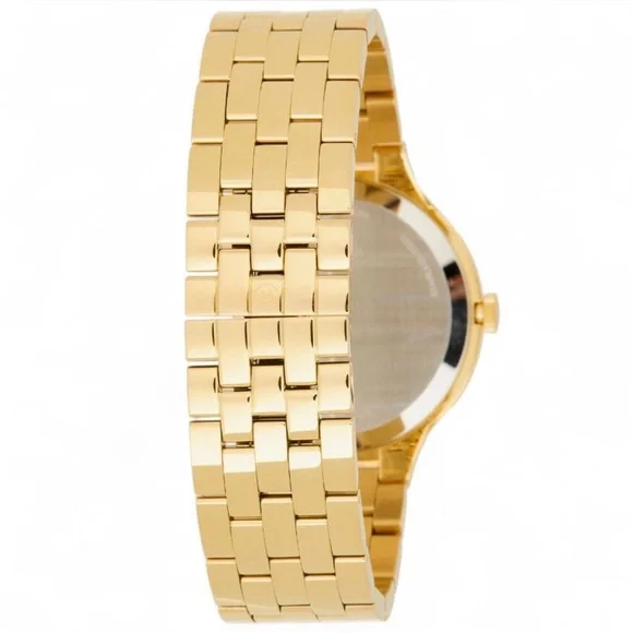NWT/NIB Men’s 44mm Movado Gold Veturi Museum Dot Stainless Steel Bracelet Watch - Picture 4 of 4